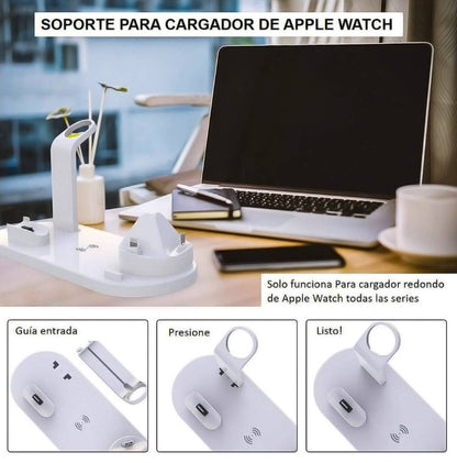 NUEVA ESTACIÓN DE CARGA PARA CELULAR, RELOJ Y